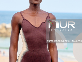 Lupita Nyong'o and Alvaro Norte attend the photocall of the film ''The Wild Robot'' during the 72nd San Sebastian International Film Festiva...