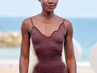 Lupita Nyong'o and Alvaro Norte attend the photocall of the film ''The Wild Robot'' during the 72nd San Sebastian International Film Festiva...