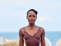 Lupita Nyong'o and Alvaro Norte attend the photocall of the film ''The Wild Robot'' during the 72nd San Sebastian International Film Festiva...