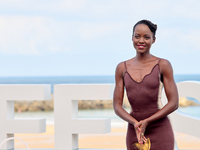 Lupita Nyong'o and Alvaro Norte attend the photocall of the film ''The Wild Robot'' during the 72nd San Sebastian International Film Festiva...