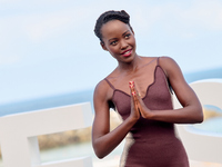 Lupita Nyong'o and Alvaro Norte attend the photocall of the film ''The Wild Robot'' during the 72nd San Sebastian International Film Festiva...