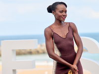 Lupita Nyong'o and Alvaro Norte attend the photocall of the film ''The Wild Robot'' during the 72nd San Sebastian International Film Festiva...