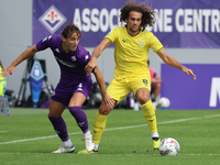 Edoardo Bove of ACF Fiorentina and Matteo Guendouzi of SS Lazio ,battle for the ball during the Italian Serie A football match between ACF F...