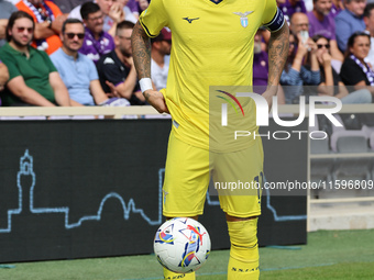 Mattia Zaccagni of SS Lazio during  the Italian Serie A football match between ACF Fiorentina and SS Lazio ,on September 22 , 2024 at the Ar...