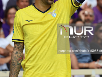 Mattia Zaccagni of SS Lazio during  the Italian Serie A football match between ACF Fiorentina and SS Lazio ,on September 22 , 2024 at the Ar...