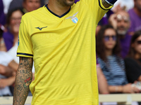 Mattia Zaccagni of SS Lazio during  the Italian Serie A football match between ACF Fiorentina and SS Lazio ,on September 22 , 2024 at the Ar...