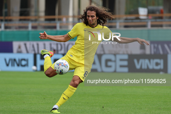 Matteo Guendouzi of SS Lazio controls the ball during  the Italian Serie A football match between ACF Fiorentina and SS Lazio ,on September...