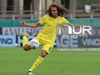 Matteo Guendouzi of SS Lazio controls the ball during  the Italian Serie A football match between ACF Fiorentina and SS Lazio ,on September...