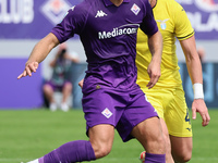 Edoardo Bove of ACF Fiorentina controls the ball during the Italian Serie A football match between ACF Fiorentina and SS Lazio ,on September...