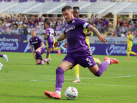 Cristiano Biraghi  of ACF Fiorentina controls the ball during the Italian Serie A football match between ACF Fiorentina and SS Lazio ,on Sep...