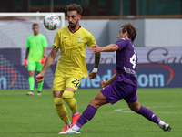 Edoardo Bove of ACF Fiorentina and Gaetano Castrovilli of SS Lazio ,battle for the ball during the Italian Serie A football match between AC...