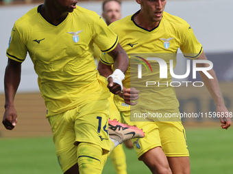 Tijjani Noslin of SS Lazio controls the ball during  the Italian Serie A football match between ACF Fiorentina and SS Lazio ,on September 22...