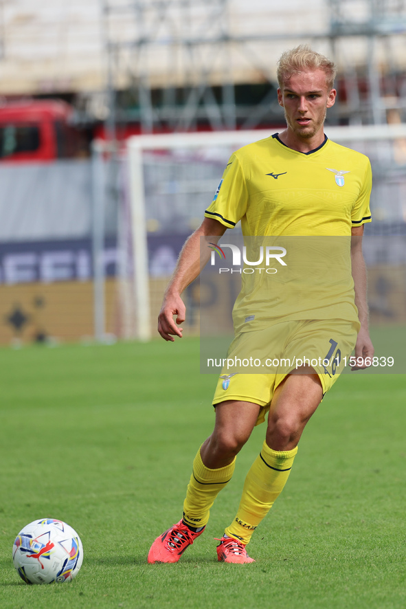 Gustav Isaksen of SS Lazio controls the ball during  the Italian Serie A football match between ACF Fiorentina and SS Lazio ,on September 22...