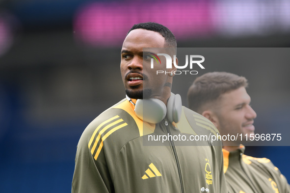 Carlos Miguel, Nottingham Forest goalkeeper, during the Premier League match between Brighton and Hove Albion and Nottingham Forest at the A...