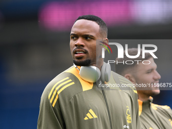 Carlos Miguel, Nottingham Forest goalkeeper, during the Premier League match between Brighton and Hove Albion and Nottingham Forest at the A...