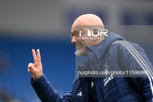 Julio Figueroa of Nottingham Forest during the Premier League match between Brighton and Hove Albion and Nottingham Forest at the American E...