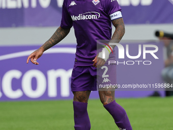 Domilson Cordeiro Dos Santos Dodo of ACF Fiorentina controls the ball during the Italian Serie A football match between ACF Fiorentina and S...