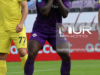 the Italian Serie A football match between ACF Fiorentina and SS Lazio ,on September 22 , 2024 at the Artemio-Franchi stadium in Florence. (