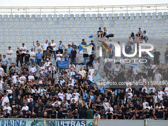 Supporters of SS Lazio prior to the Italian Serie A football match between ACF Fiorentina and SS Lazio ,on September 22 , 2024 at the Artemi...