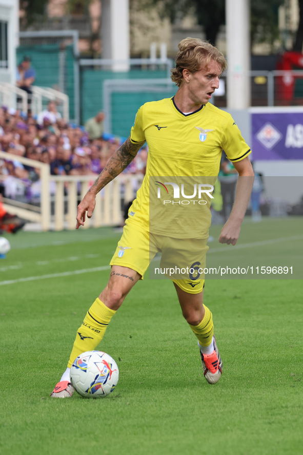 Nicolò Rovella of SS Lazio controls the ball during  the Italian Serie A football match between ACF Fiorentina and SS Lazio ,on September 22...