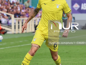 Nicolò Rovella of SS Lazio controls the ball during  the Italian Serie A football match between ACF Fiorentina and SS Lazio ,on September 22...