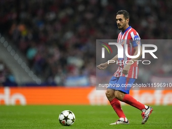 Koke Resurreccion central midfield of Atletico de Madrid and Spain during the UEFA Champions League 2024/25 League Phase MD1 match between A...