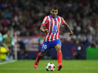 Angel Correa right winger of Atletico de Madrid and Argentina during the UEFA Champions League 2024/25 League Phase MD1 match between Atleti...