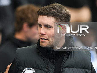 Fabian Hurzeler manages Brighton during the Premier League match between Brighton and Hove Albion and Nottingham Forest at the American Expr...