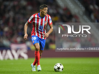 Nahuel Molina right-back of Atletico de Madrid and Argentina during the UEFA Champions League 2024/25 League Phase MD1 match between Atletic...