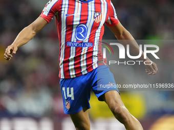 Marcos Llorente central midfield of Atletico de Madrid and Spain during the UEFA Champions League 2024/25 League Phase MD1 match between Atl...