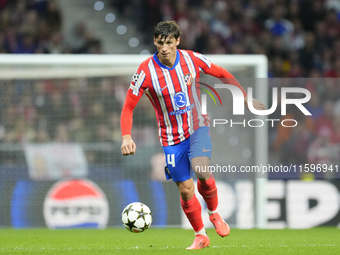 Robin Le Normand centre-back of Atletico de Madrid and Spainduring the UEFA Champions League 2024/25 League Phase MD1 match between Atletico...