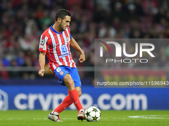 Koke Resurreccion central midfield of Atletico de Madrid and Spain during the UEFA Champions League 2024/25 League Phase MD1 match between A...