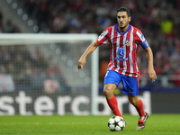 Koke Resurreccion central midfield of Atletico de Madrid and Spain during the UEFA Champions League 2024/25 League Phase MD1 match between A...