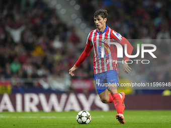 Robin Le Normand centre-back of Atletico de Madrid and Spainduring the UEFA Champions League 2024/25 League Phase MD1 match between Atletico...