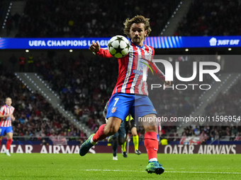 Antoine Griezmann second striker of Atletico de Madrid and France during the UEFA Champions League 2024/25 League Phase MD1 match between At...