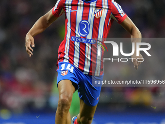 Marcos Llorente central midfield of Atletico de Madrid and Spain during the UEFA Champions League 2024/25 League Phase MD1 match between Atl...