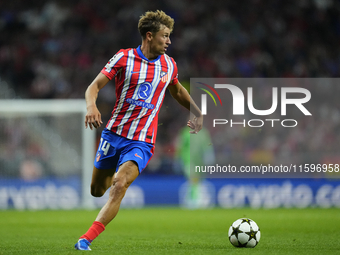 Marcos Llorente central midfield of Atletico de Madrid and Spain during the UEFA Champions League 2024/25 League Phase MD1 match between Atl...