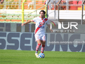 Antonio Fiori of Mantova 1911 carries the ball during the Italian Serie B soccer championship football match between Mantova Calcio 1911 and...