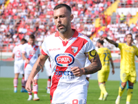 Salvatore Burrai of Mantova 1911 participates in the Italian Serie B soccer championship football match between Mantova Calcio 1911 and AS C...