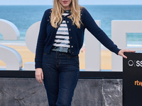 Pilar Palomero attends the photocall of the film ''Los Destellos'' during the 72nd San Sebastian International Film Festival in San Sebastia...