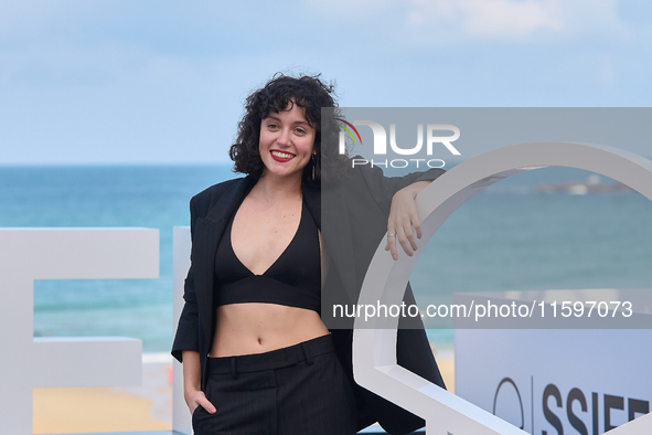 Marina Guerola attends the photocall of the film ''Los Destellos'' during the 72nd San Sebastian International Film Festival in San Sebastia...