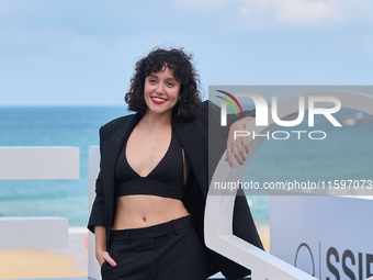 Marina Guerola attends the photocall of the film ''Los Destellos'' during the 72nd San Sebastian International Film Festival in San Sebastia...