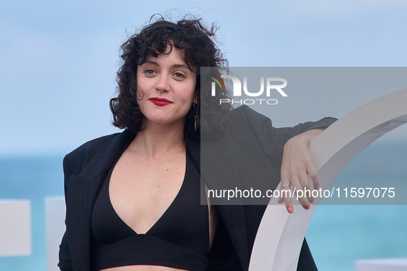 Marina Guerola attends the photocall of the film ''Los Destellos'' during the 72nd San Sebastian International Film Festival in San Sebastia...