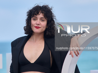 Marina Guerola attends the photocall of the film ''Los Destellos'' during the 72nd San Sebastian International Film Festival in San Sebastia...