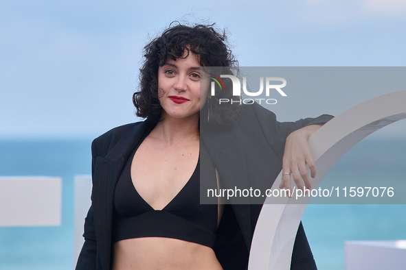 Marina Guerola attends the photocall of the film ''Los Destellos'' during the 72nd San Sebastian International Film Festival in San Sebastia...