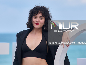 Marina Guerola attends the photocall of the film ''Los Destellos'' during the 72nd San Sebastian International Film Festival in San Sebastia...