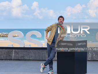 Julian Lopez attends the photocall of the film ''Los Destellos'' during the 72nd San Sebastian International Film Festival in San Sebastian,...