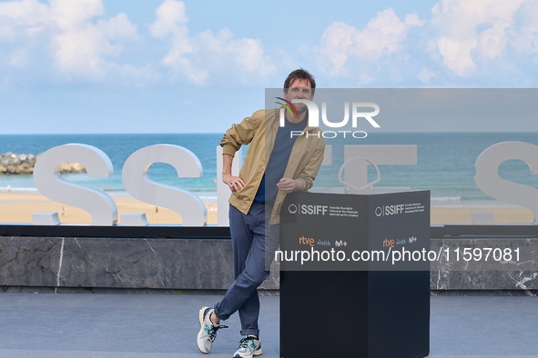 Julian Lopez attends the photocall of the film ''Los Destellos'' during the 72nd San Sebastian International Film Festival in San Sebastian,...