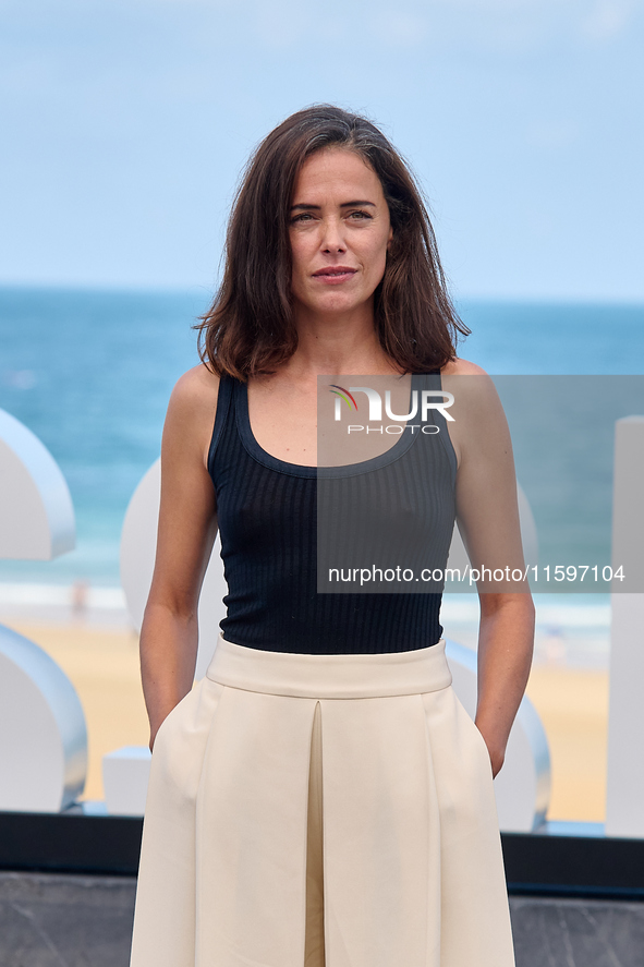 Patricia Lopez Arnaiz attends the photocall of the film ''Los Destellos'' during the 72nd San Sebastian International Film Festival in San S...