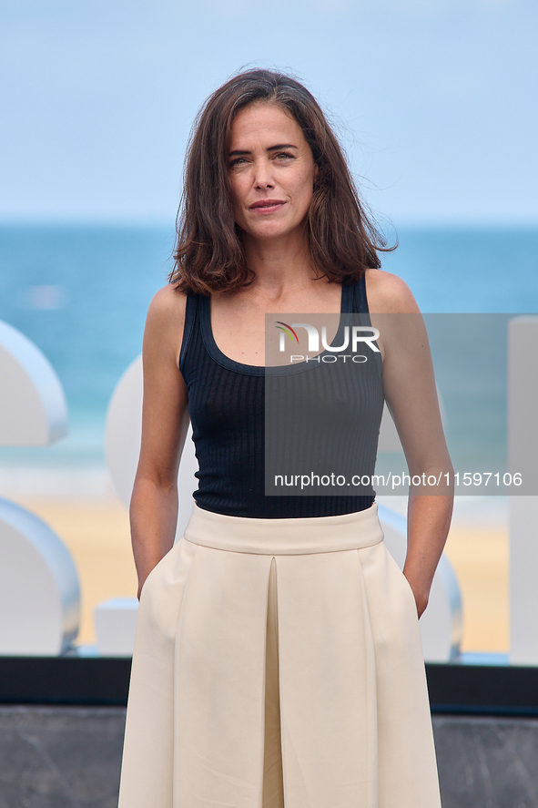 Patricia Lopez Arnaiz attends the photocall of the film ''Los Destellos'' during the 72nd San Sebastian International Film Festival in San S...